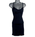 Bershka Mini Dress Black Ribbed Women's UK Size XS