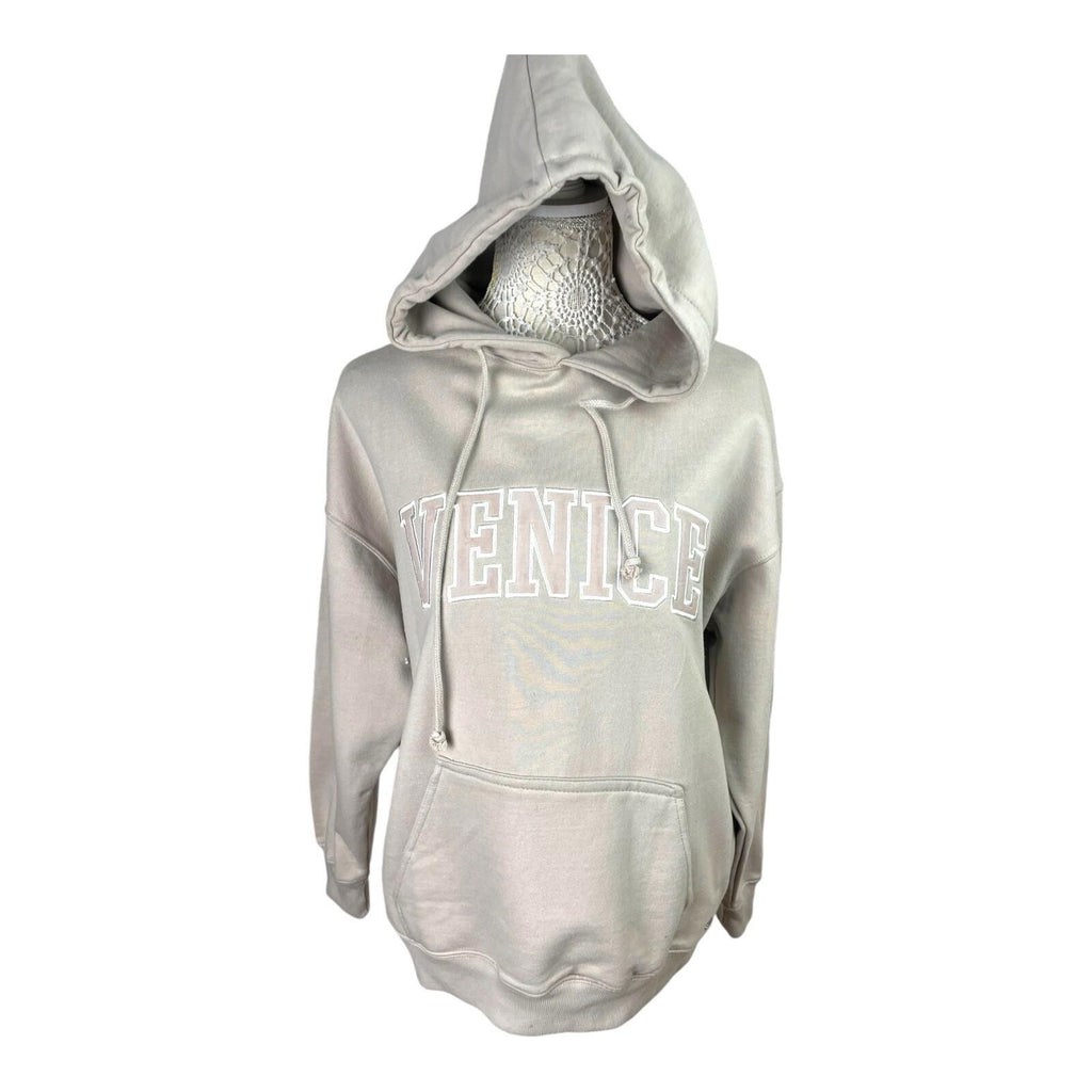 Pull&Bear Beige Oversized Hoodie Venice Women's UK Size XS