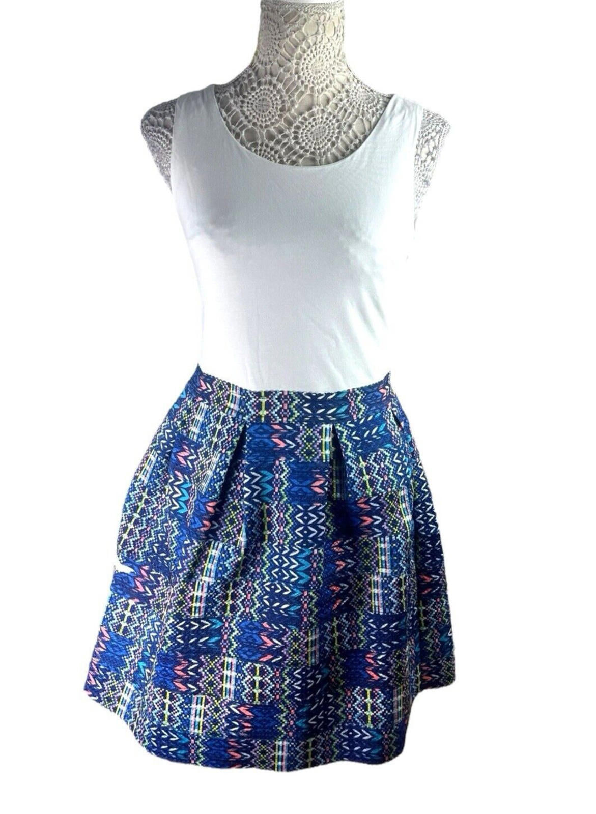 Dainty Aline Midi Dress Embroidered Women’s UK Size L (12)