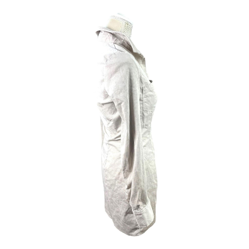 Divided Beige Corduroy Shirt Dress Mini Collared Women's UK Size 8