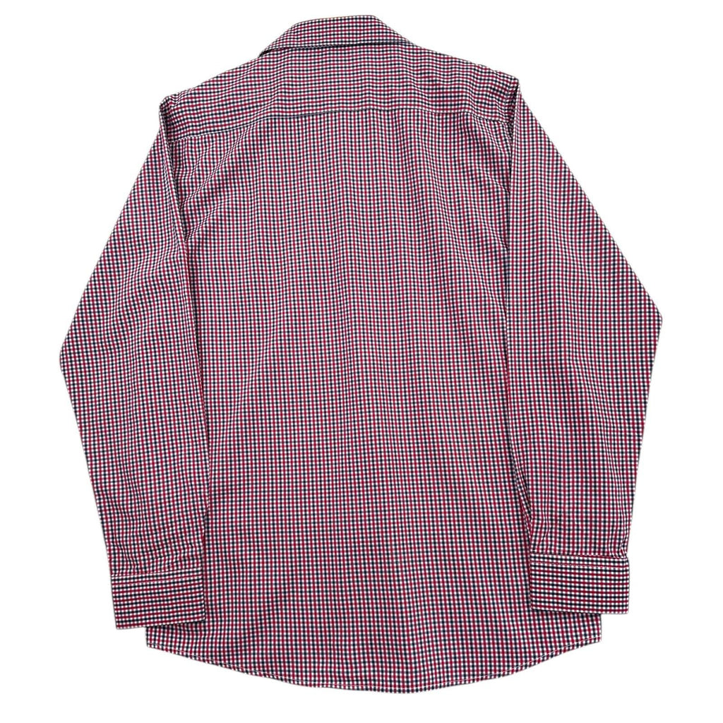 Nautica Button Up Plaid Shirt Men's UK Size L Slim Fit Long Sleeve Pockets