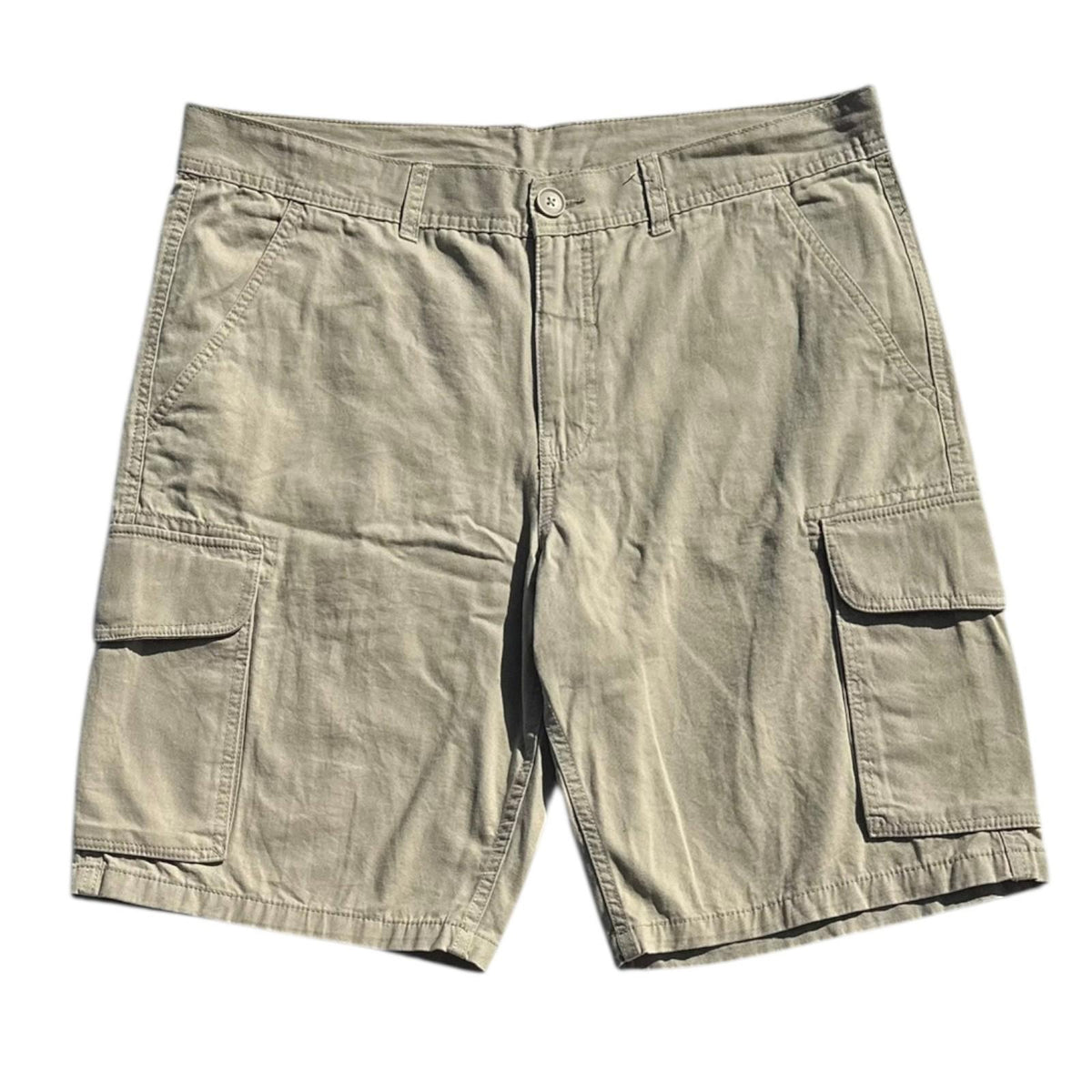 Avenue Shorts Men's UK Size 40" W Beige Cargo 100% Cotton Summer Beach