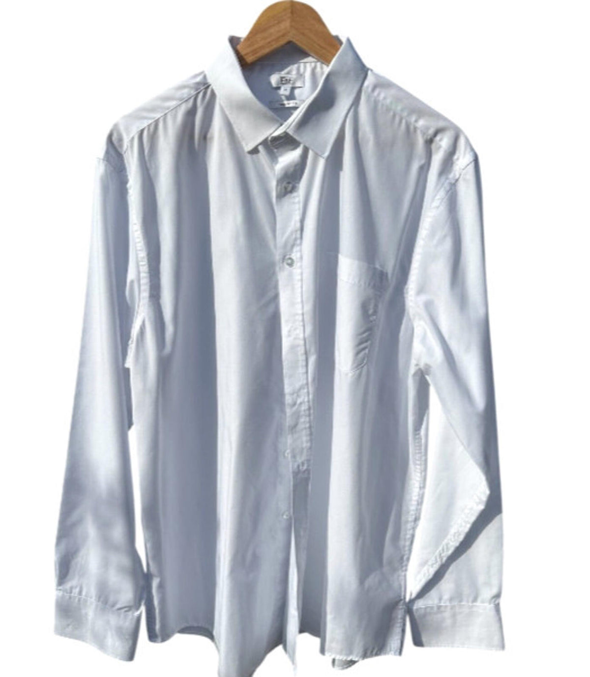 F&F White Shirt Long Sleeve Men's UK Size 2XL 46" Chest 17" Collar