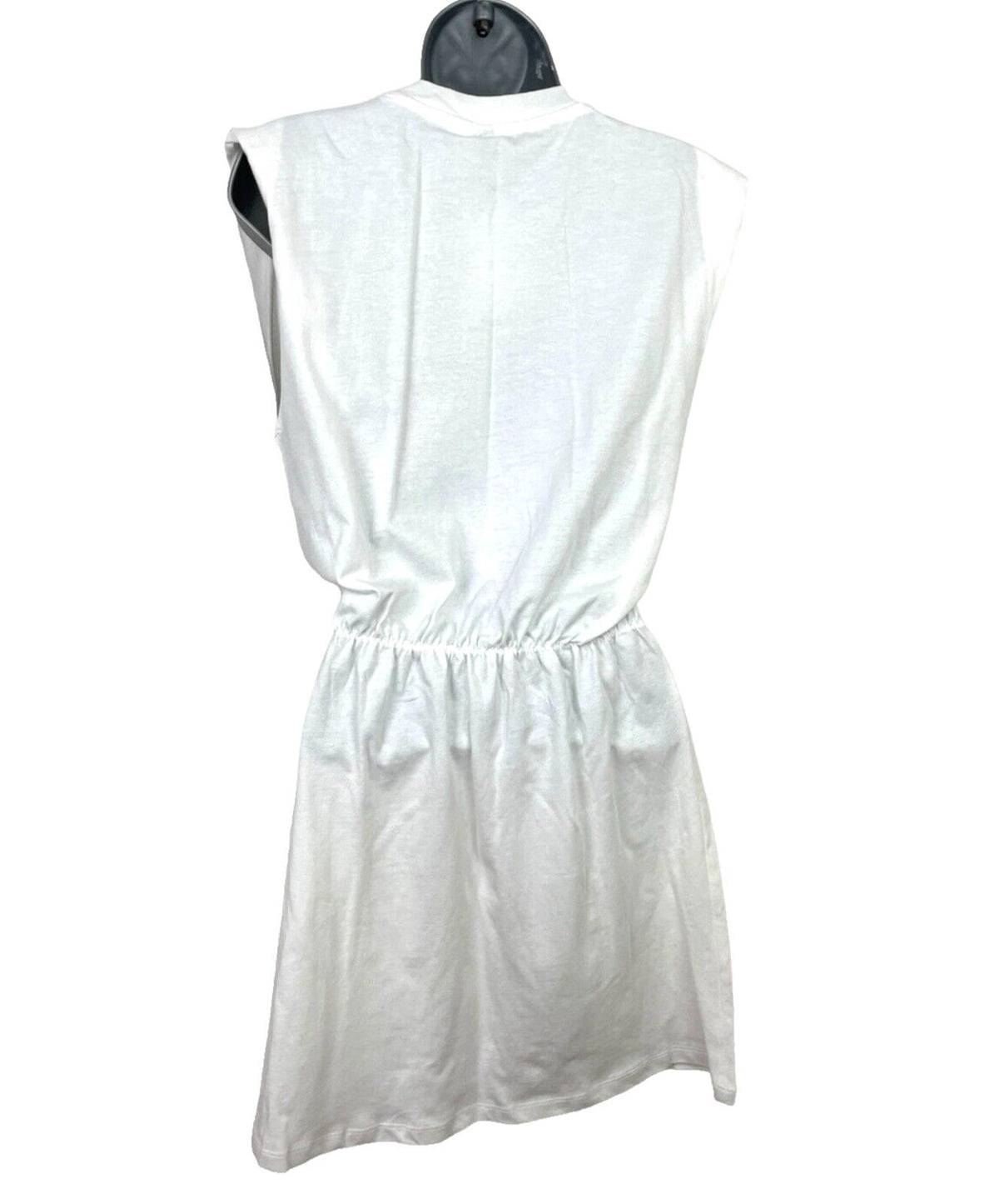 Divided Dress White Jersey Elastic Waist Women’s UK Size 2XS Over Sized