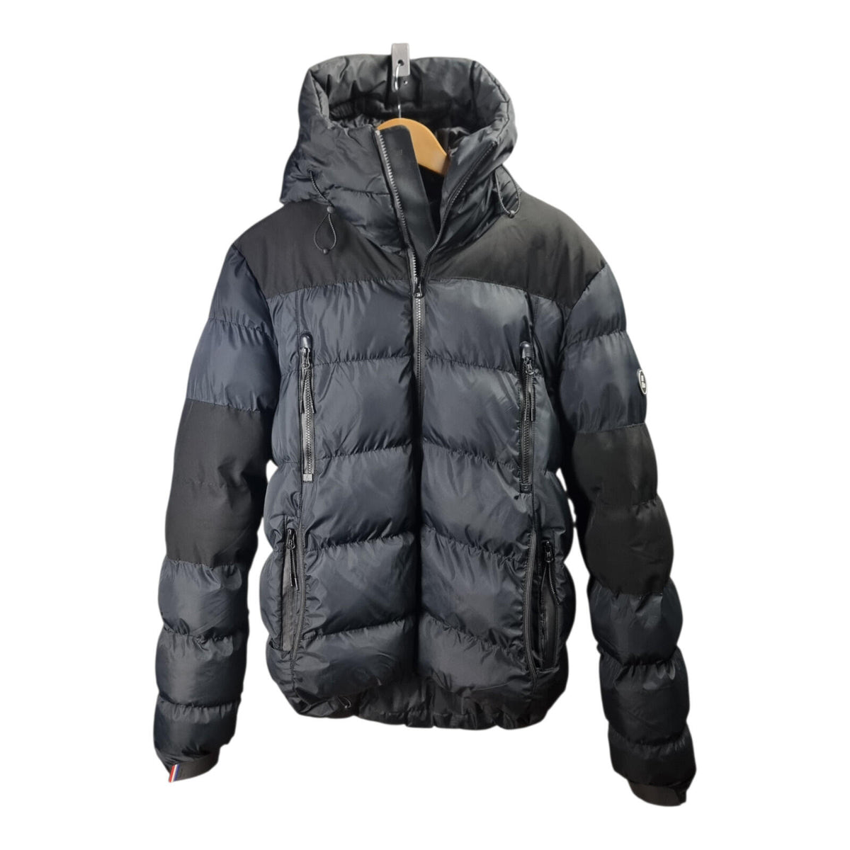 Lorenzo Veratti Puffer Jacket Men's UK Size M Black Windbreaker Down Coat Zip