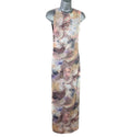 Stradivarius Pastel Maxi Dress Lined Ruffle Side Women’s UK Size XS