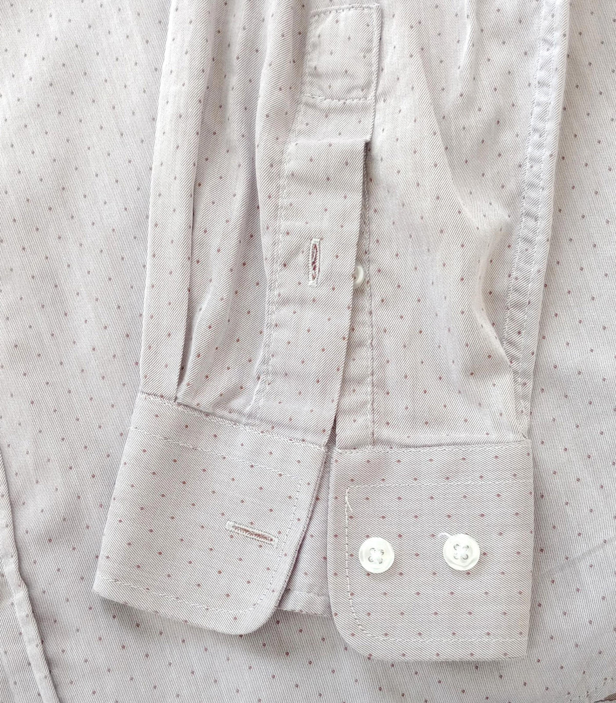 River Island Shirt Beige Long Sleeve 100% Cotton Men's UK Size M Geometric