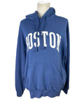 Pull&Bear Hoodie Women’s UK Size XS Blue Long Sleeve Oversized Jersey BOSTON