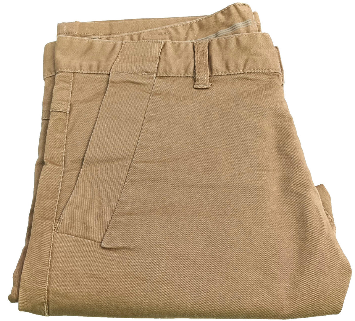 EJ Denim Chino Shorts Men's UK Size W34 Brown Tan Cotton Button Front