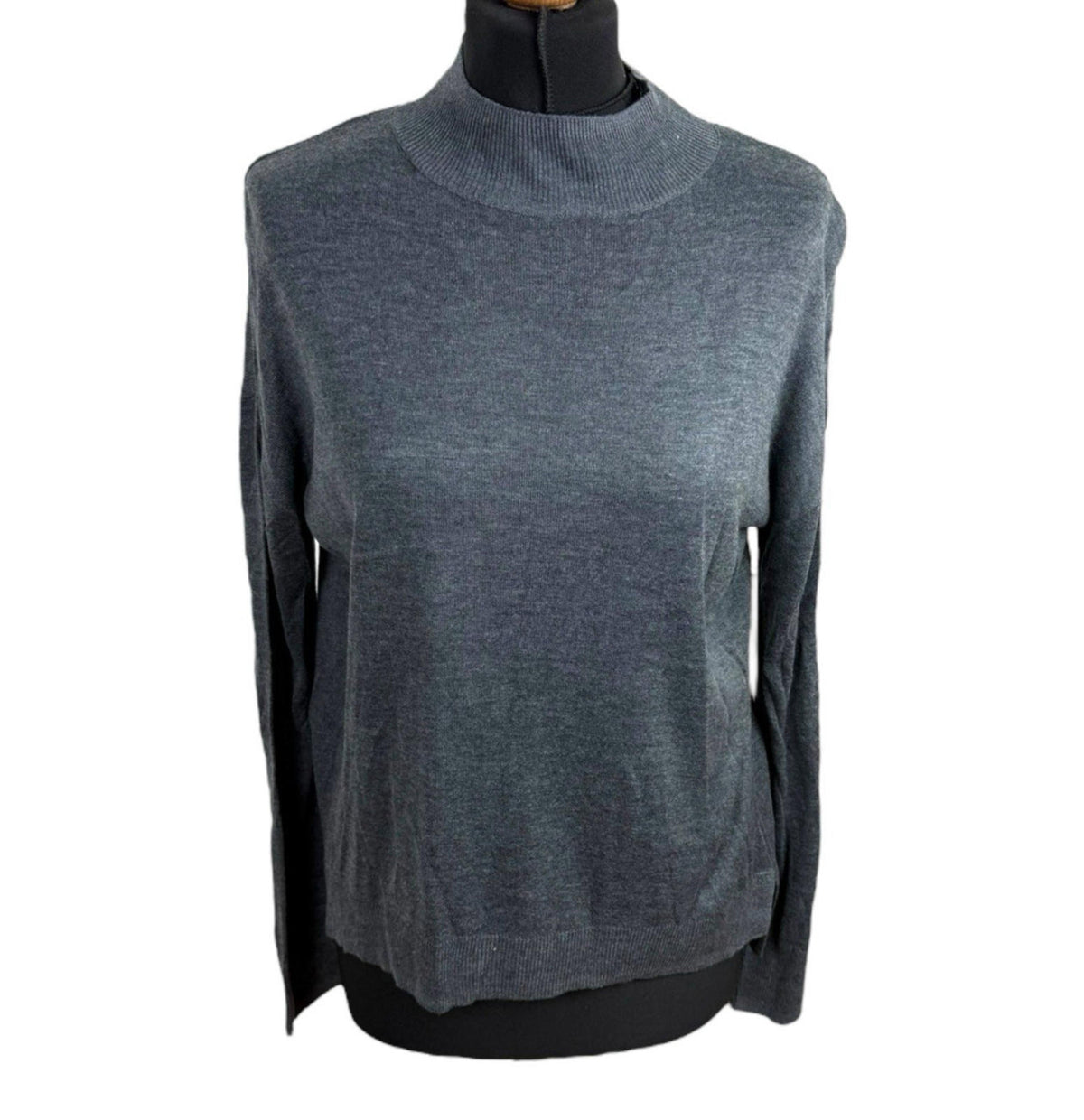 Dorothy Perkins Grey Jumper Thin Turtle Neck Women's UK Size 10