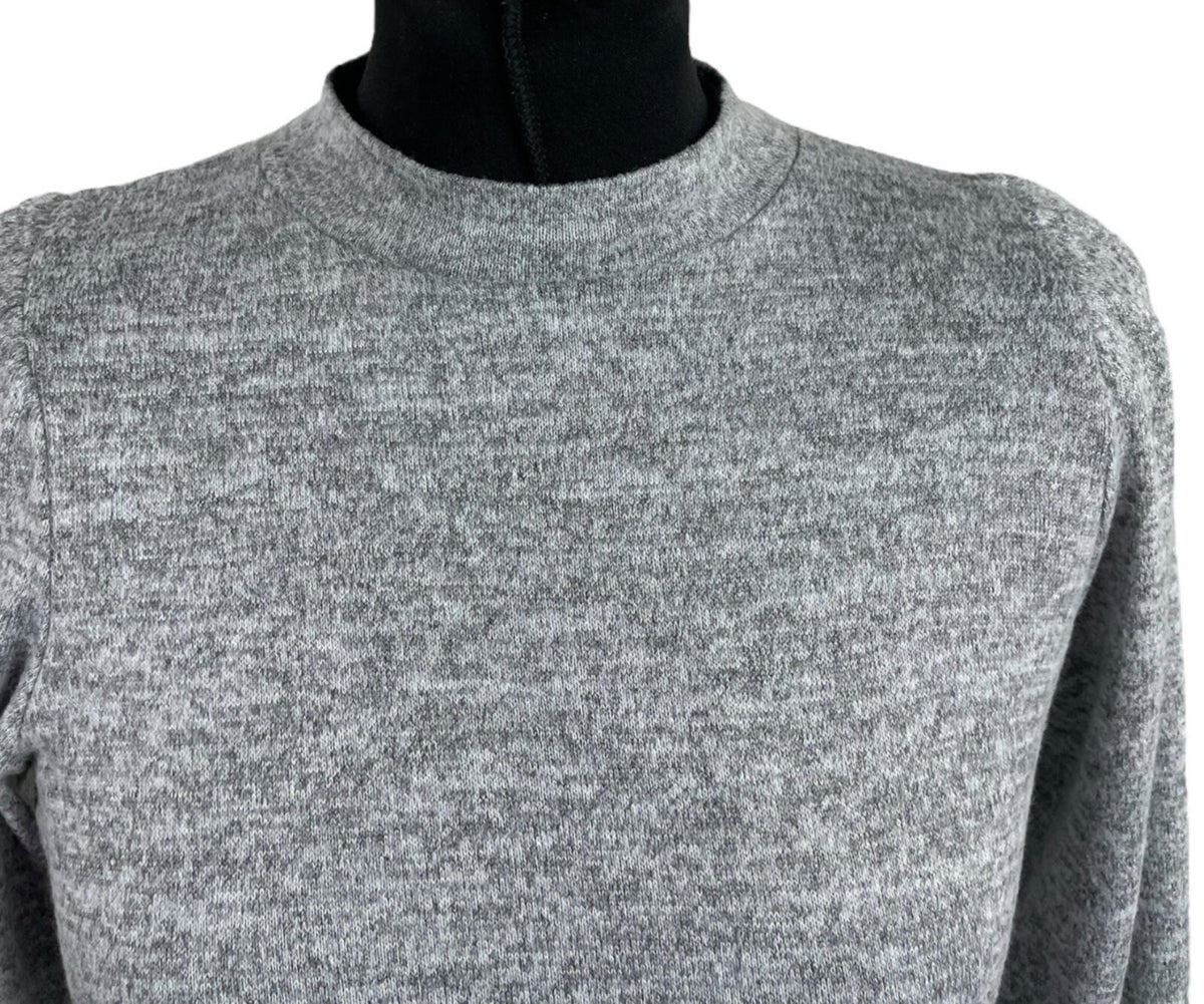 New Look Grey Mini Dress High Neck Long Sleeve Women's UK Size 8