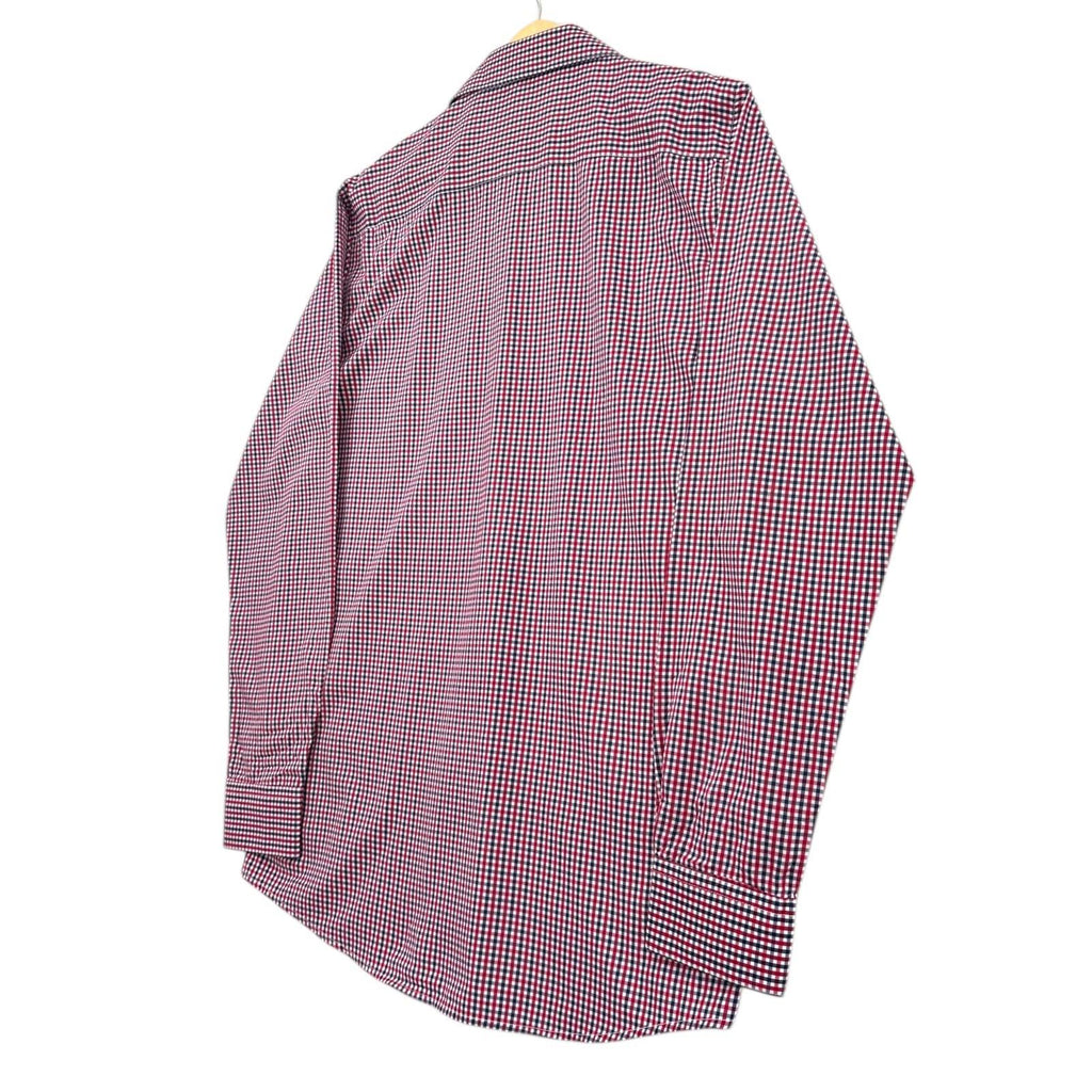 Nautica Button Up Plaid Shirt Men's UK Size L Slim Fit Long Sleeve Pockets