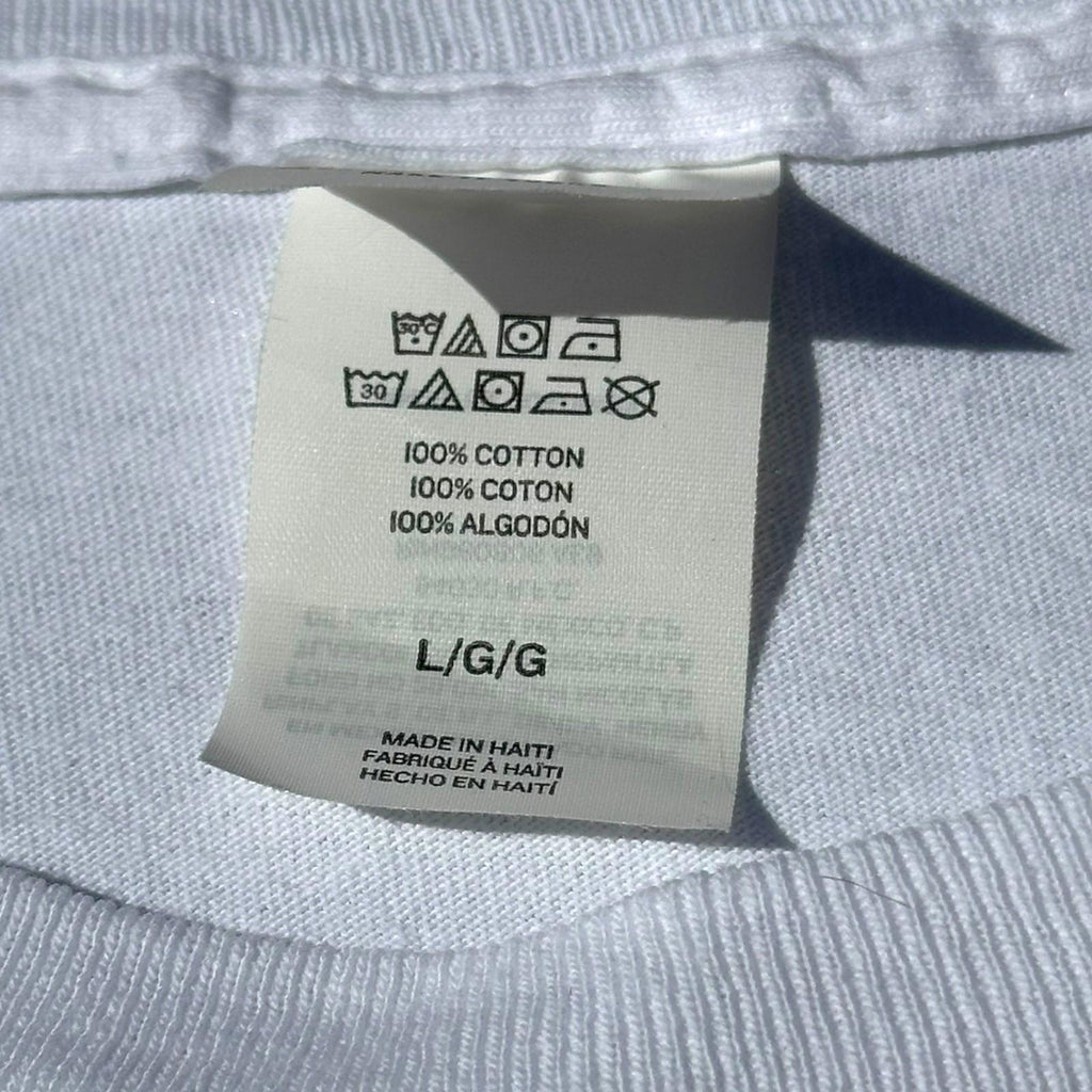 Hanes White Spring Weekend T-Shirt Women's UK Size L White Graphic Print USA Wheaton College