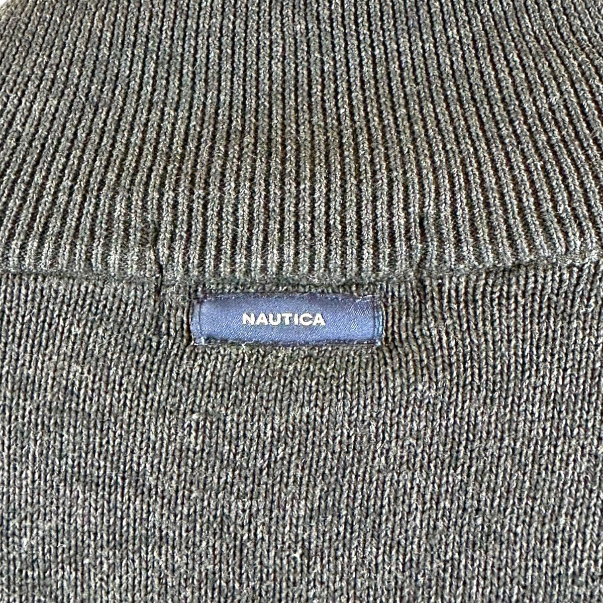 Naitica Fleece Men's UK Size L Grey Long Sleeve 100% Cotton 1/4 Zip Embroidered