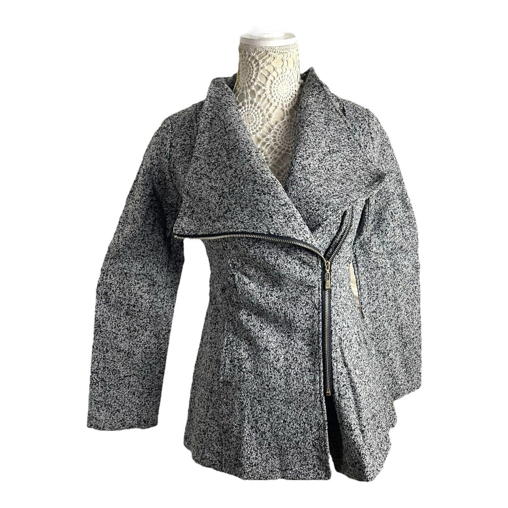 Airydress Coat Jacket Grey Speckled Mid Length Women's UK Size S