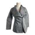 Airydress Coat Jacket Grey Speckled Mid Length Women's UK Size S