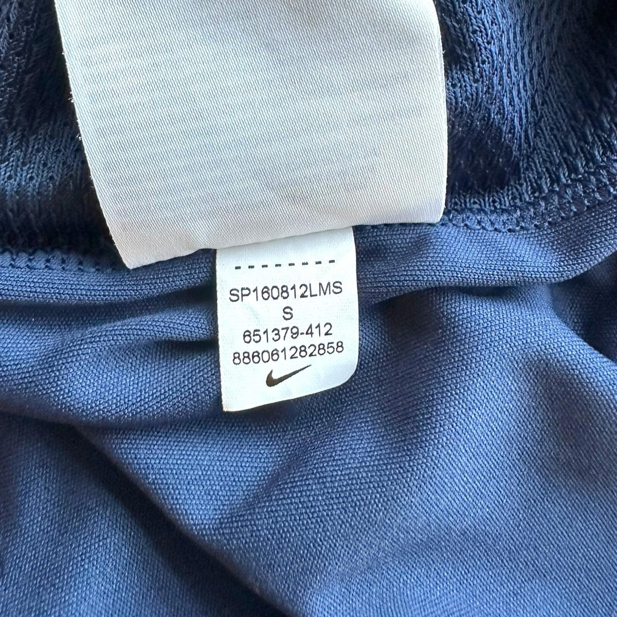 Nike Dri-Fit T' Shirt Men's UK Size S Blue Breathable Excercise Football Running