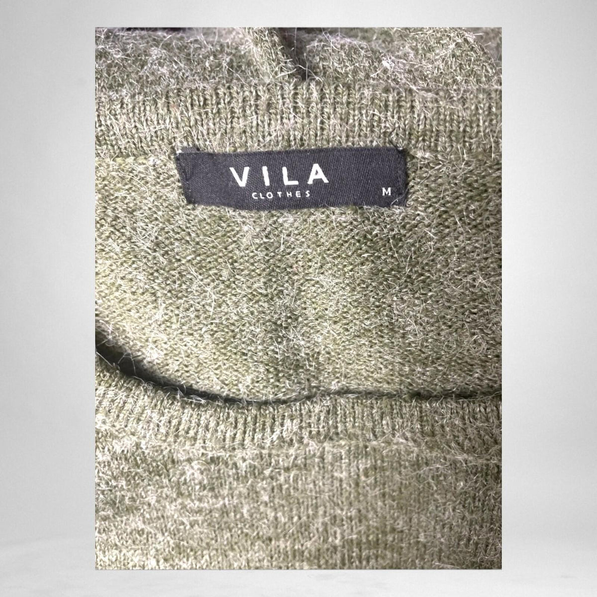 VILA Khaki Vila Jumper Dress Green Over Sized Summer Women's UK Size M
