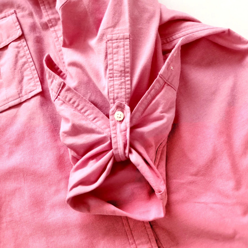 Tommy Hilfiger Shirt Men's UK Size S Pink Long Sleeve Pockets 100% Cotton