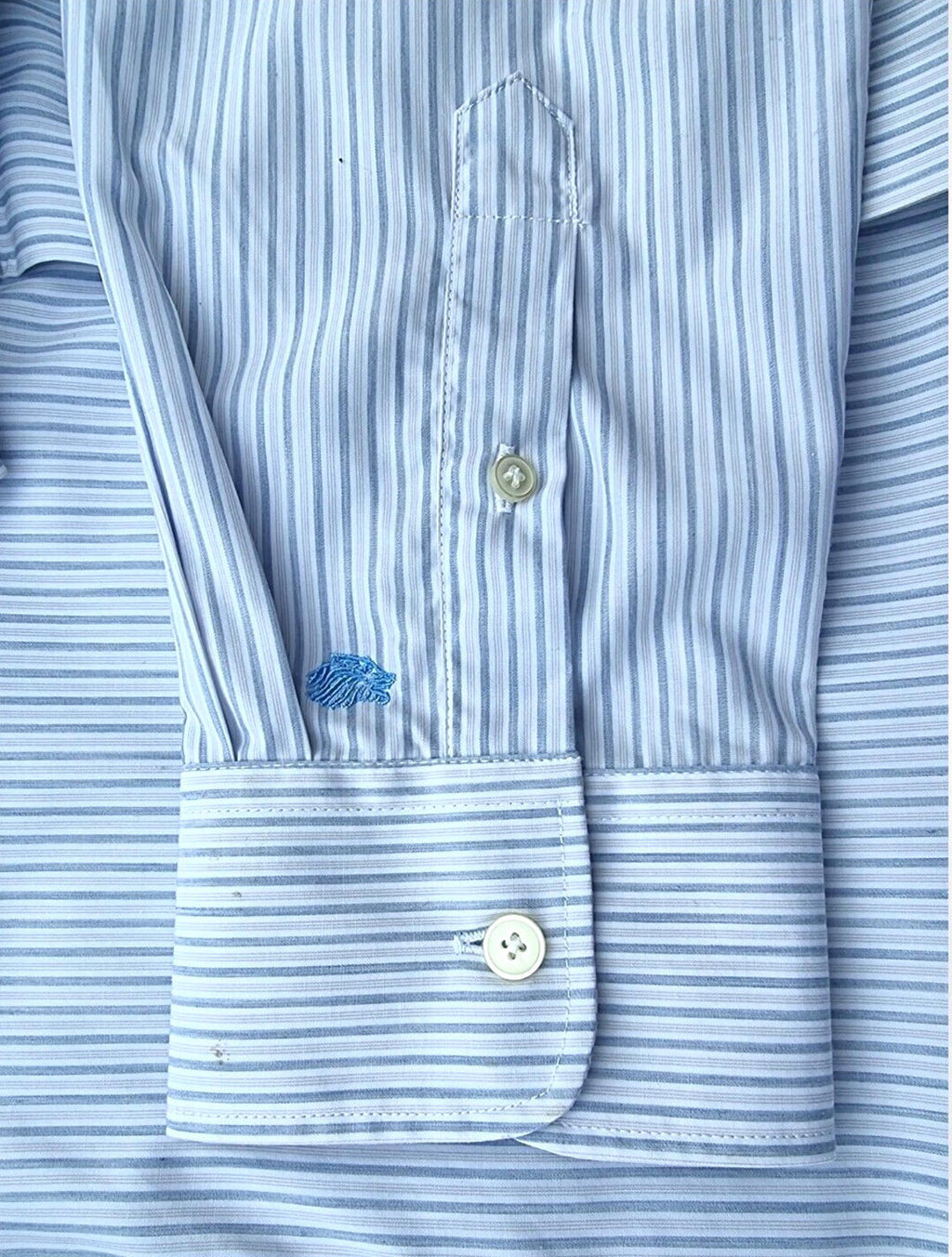 LUPI ROMANI Shirt Men's UK Size XL Slim Fit Non Iron Formal Striped Long Sleeve