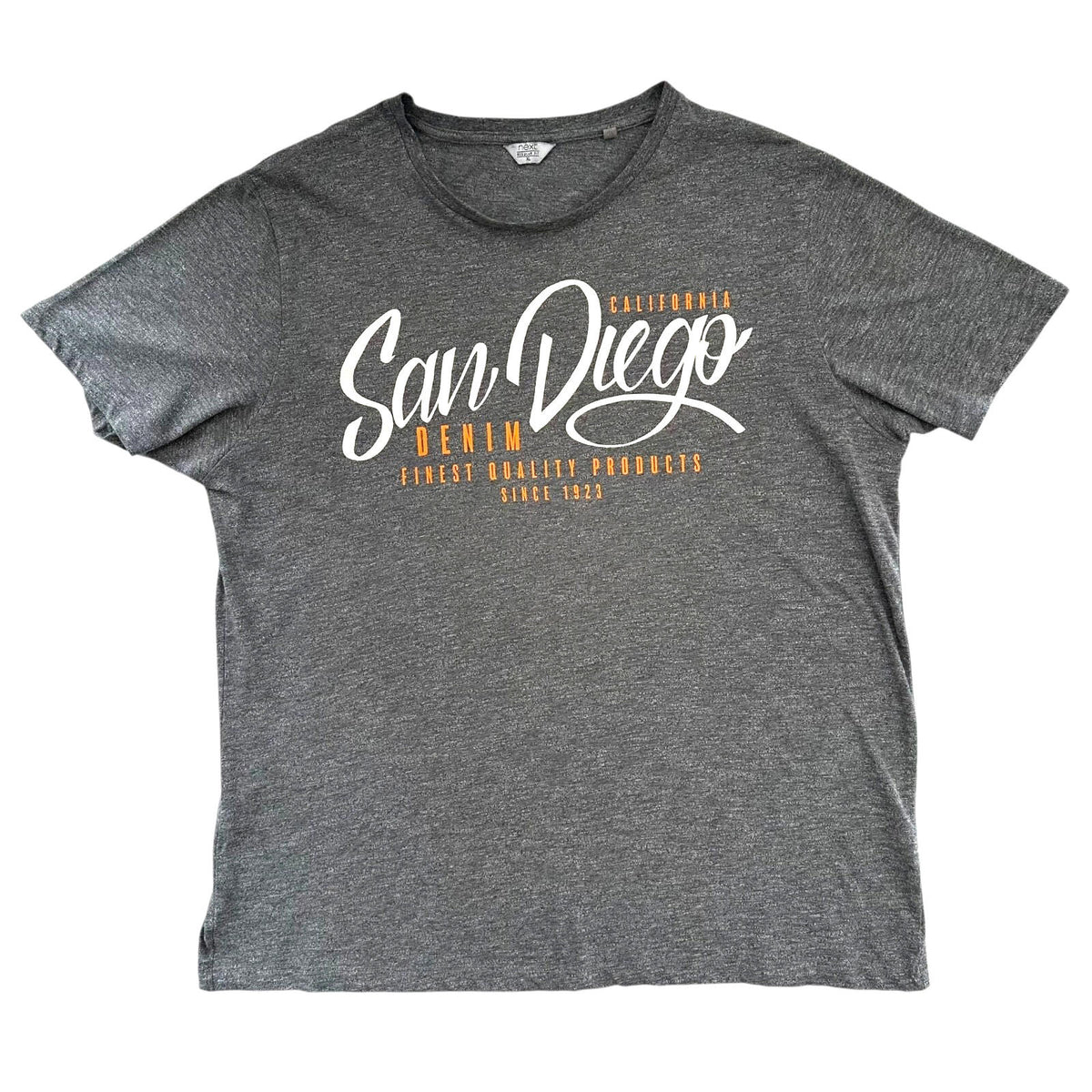 Next T Shirt Grey San Diego Graphic Print Crew Neck Men's UK Size XL