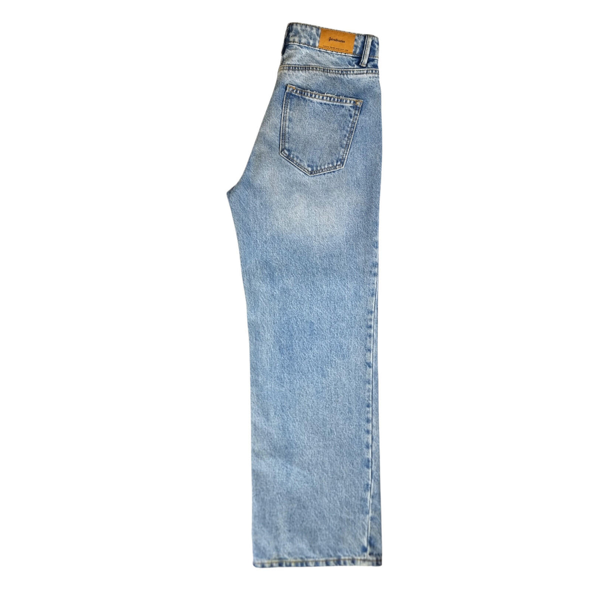 stradivarius Blue Stradivarius Jeans Women's UK Size 8 Straight Fit High Waisted Light Blue Denim