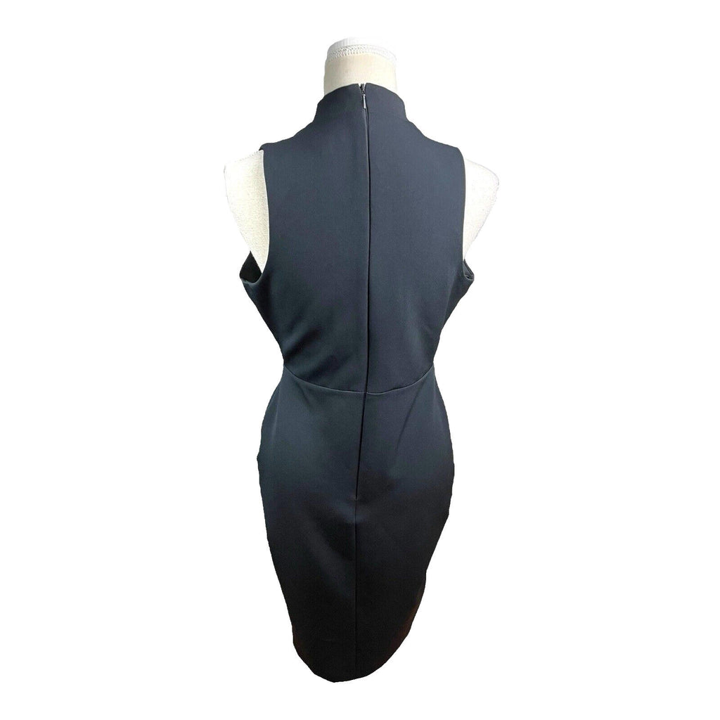 River Island Black Midi Dress Collared Women's UK Size 12