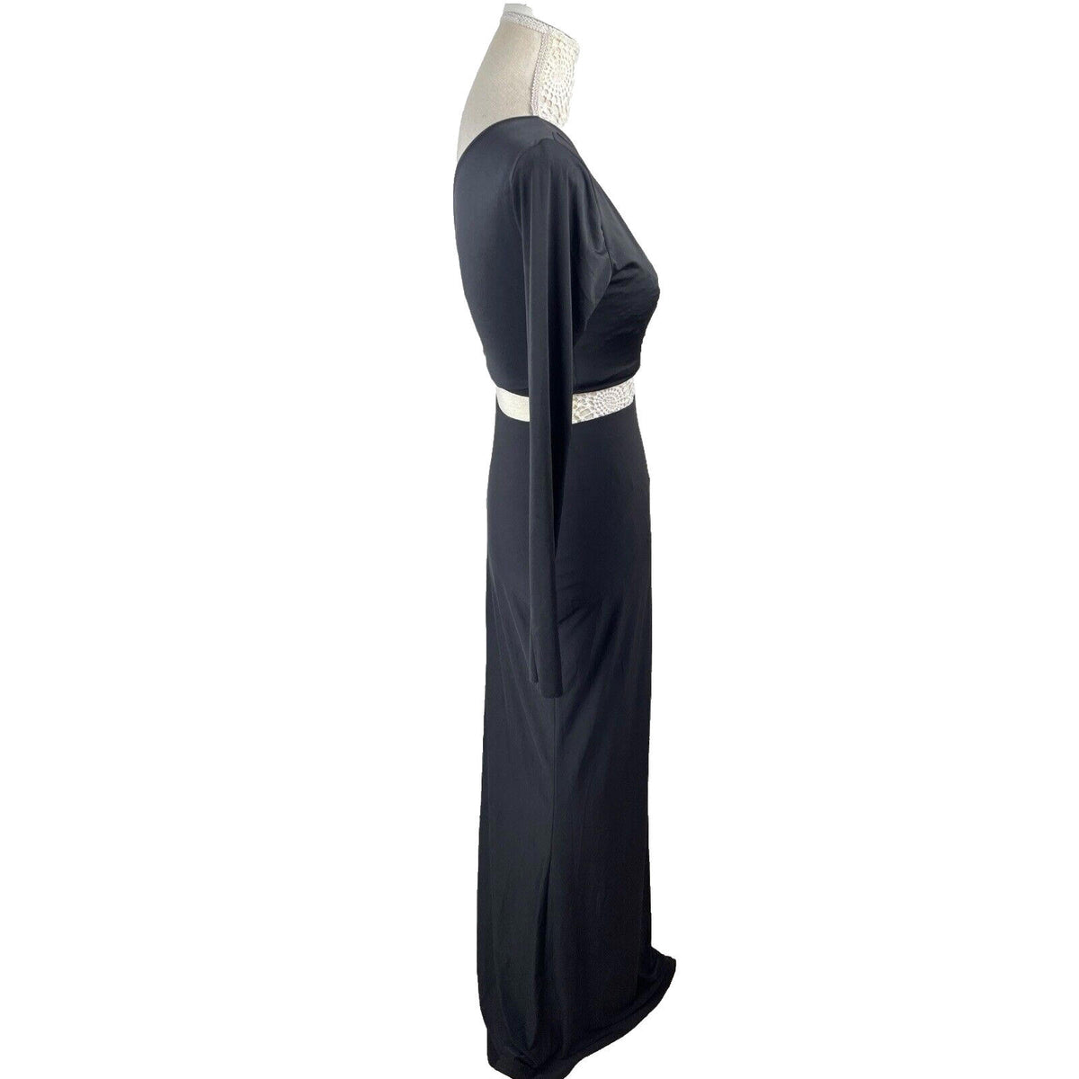 One Shoulder Cut Out & Skirt Co Ord Women’s UK Size 8 Black Evening Formal Heart