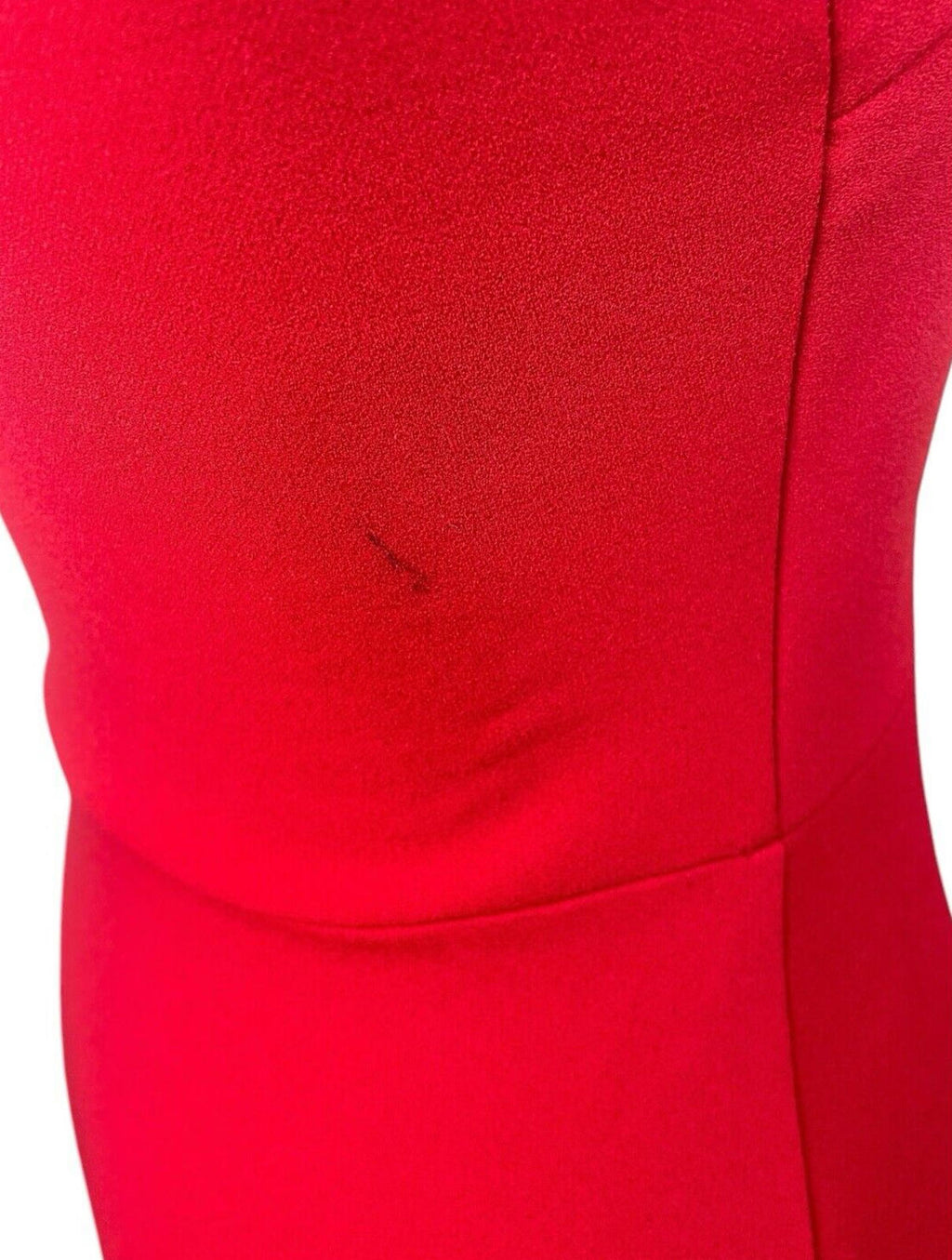 Boohoo Red Strappy Frilled Hem Midi Dress Women’s UK Size 8