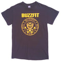 Gildan Black BuzzFit Gym T-Shirt Men's UK Size S Black Crew Neck Print 100% Heavy Cotton