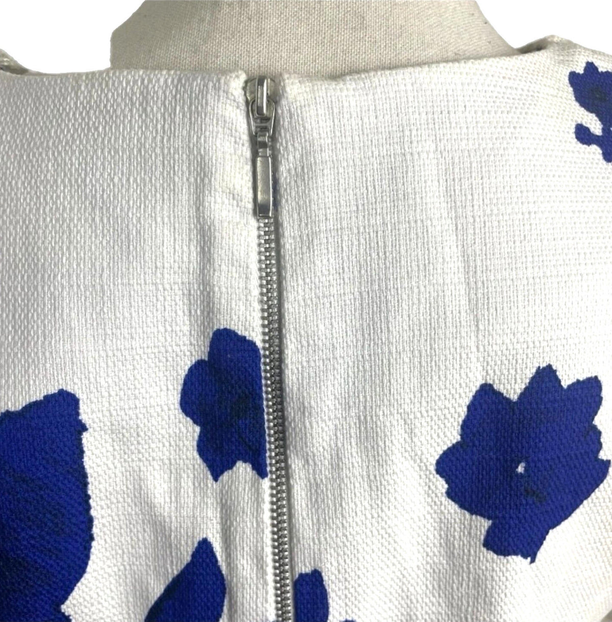 ZARA White Zara Textured Floral Cotton Blend Crop Top Women's UK Size Small S