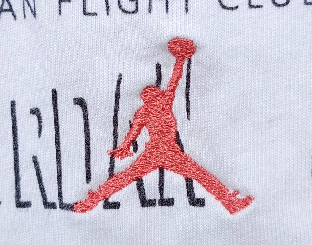 Nike White Nike Air Jordon T-Shirt Men's UK Size M White 100% Cotton Graphic Print