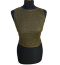 Pretty Little Thing Brown Lace Crop top Women's UK Size 8