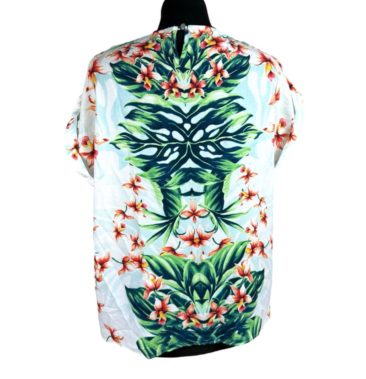 Millers T-Shirt Blouse Women's UK Size 12 Botanical Print Short Sleeve Top