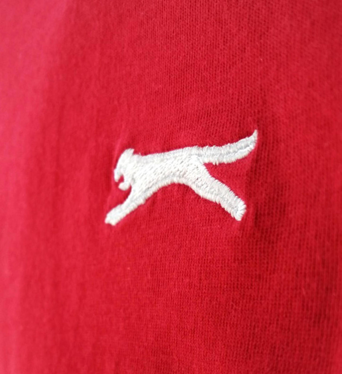 Slazenger T-Shirt Men's UK Size L Red Short Sleeve 100% Cotton Summer