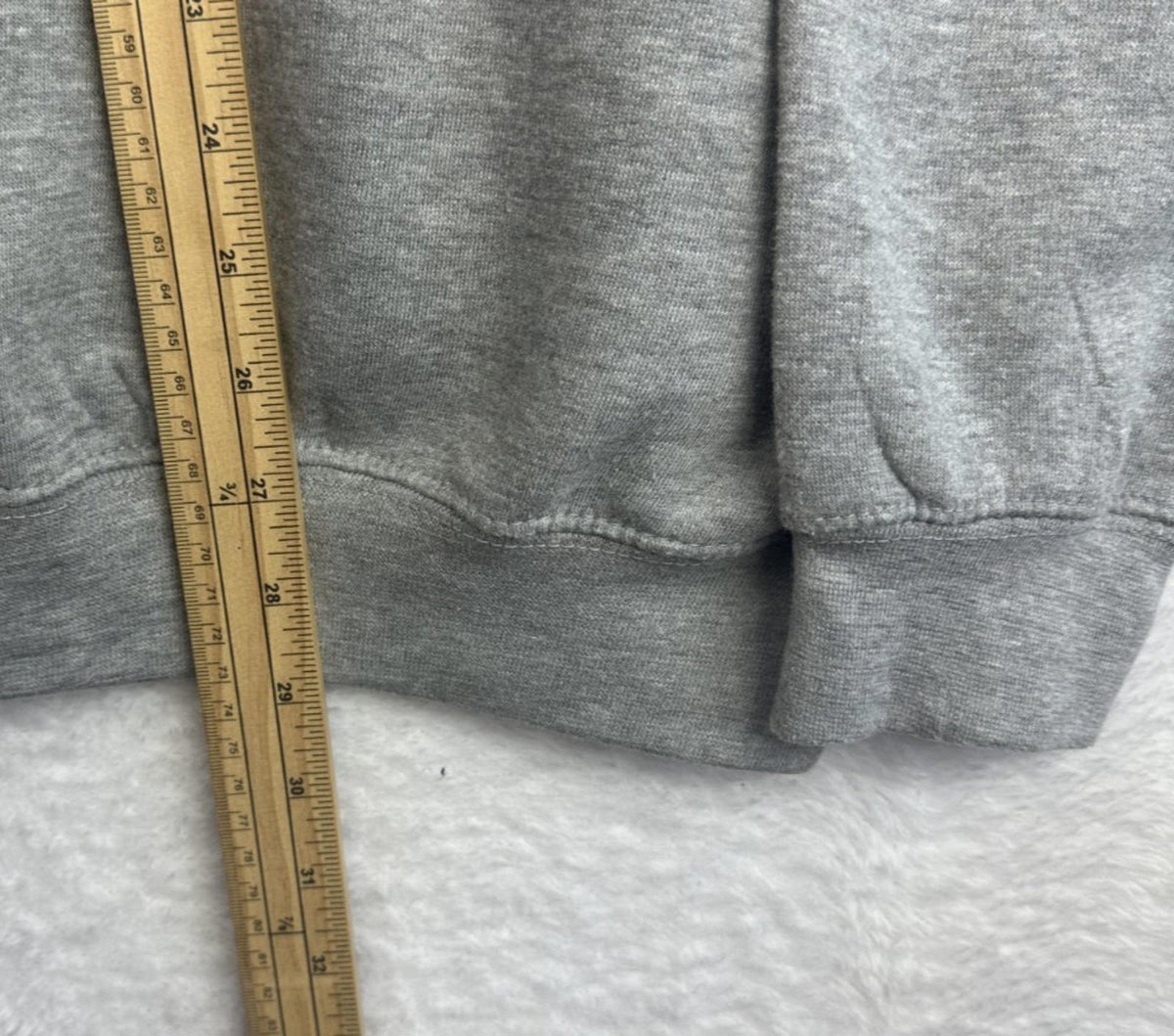Pennant Gray Devils Softball Hoodie Men's UK Size M Grey Hooded Jersey Pocket Drawstring