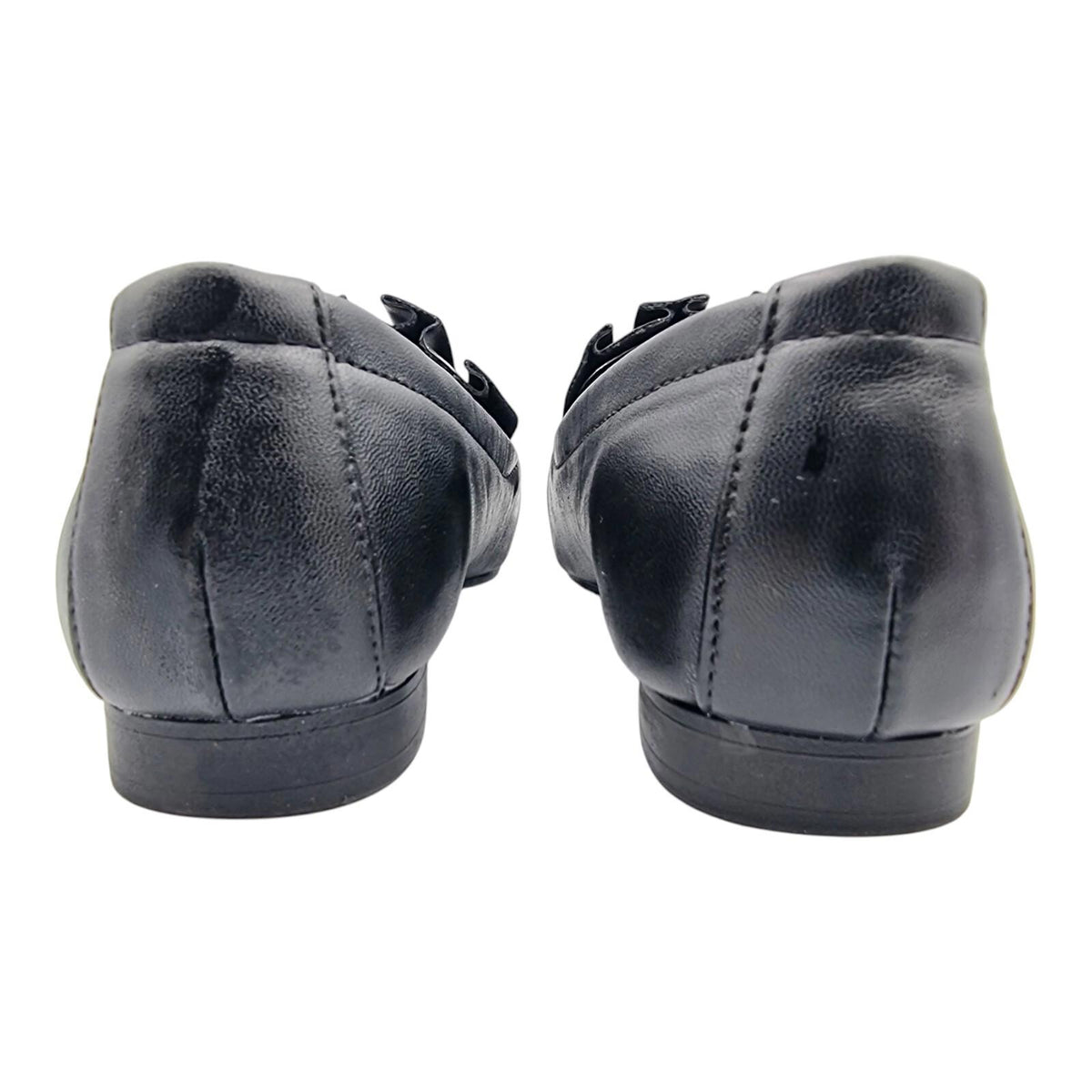 Miss KG Black Miss KG Black Slip On Flat Shoes Flats Pleated Nicky Design Women's UK Size UK 3