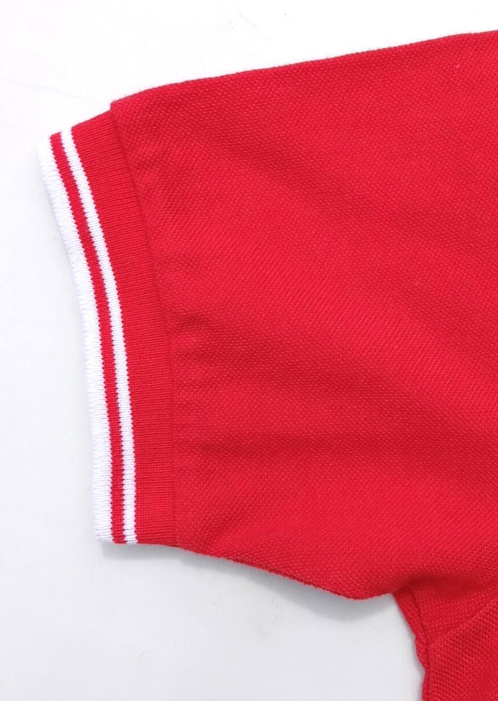 Asics Polo Shirt Men's UK Size S Red Short Sleeve Embroidered Logo Cotton Blend