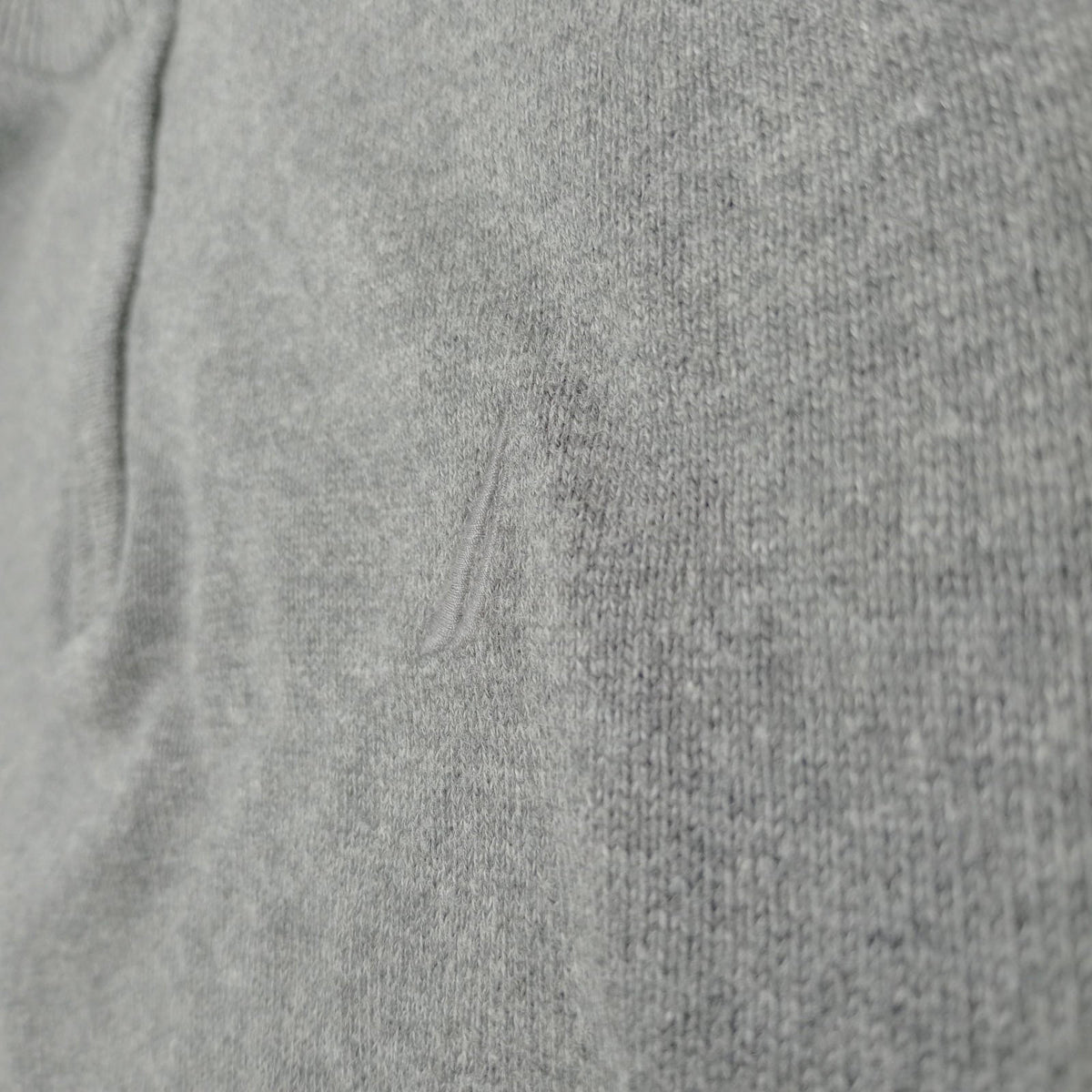 Nautica Gray Nautica Knit Jumper Men's UK Size XL Grey Long Sleeve 1/4 Zip Sweater