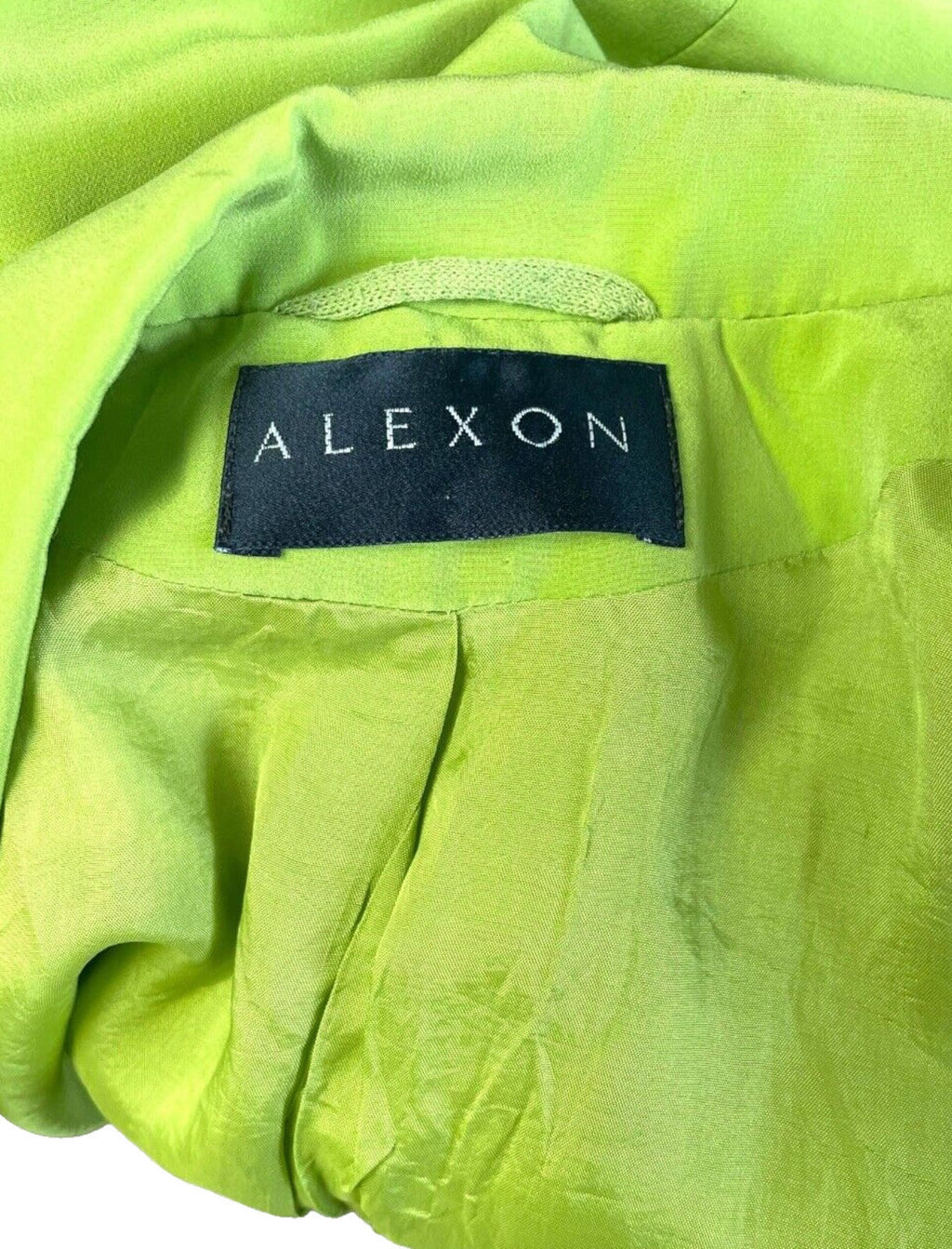 Alexon Skirt & Shirt Blouse Suit Women's UK Size 14 Green Satin 2 Piece Set