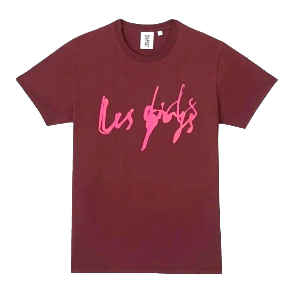 Les Girls Les Boys Red Print T-shirt Graphic Print UK Size M Medium