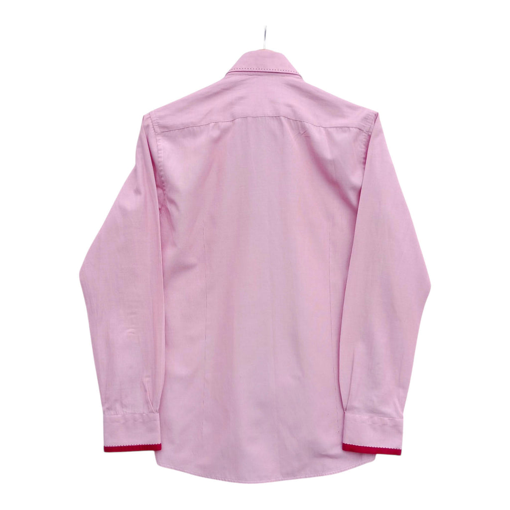 Guide London Shirt Long Sleeve Pink Striped UK Size M 38" Chest 14.5" Collar