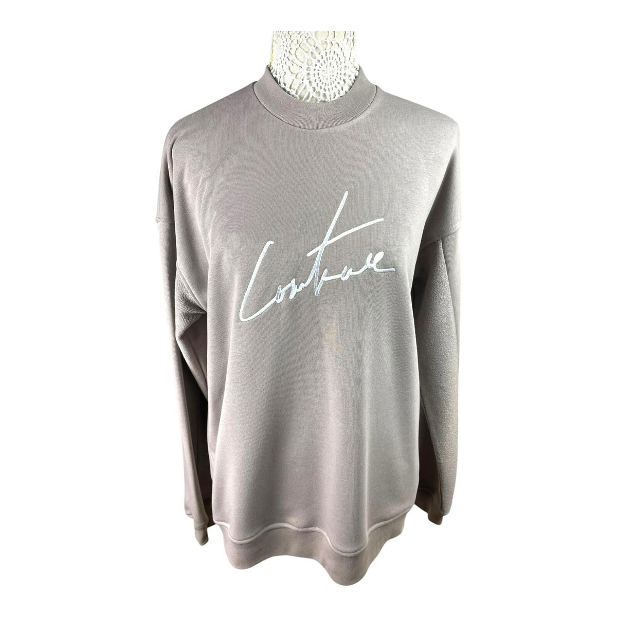 The Couture Club Signature Sweater Oversized Unlined Women's UK Size XXS