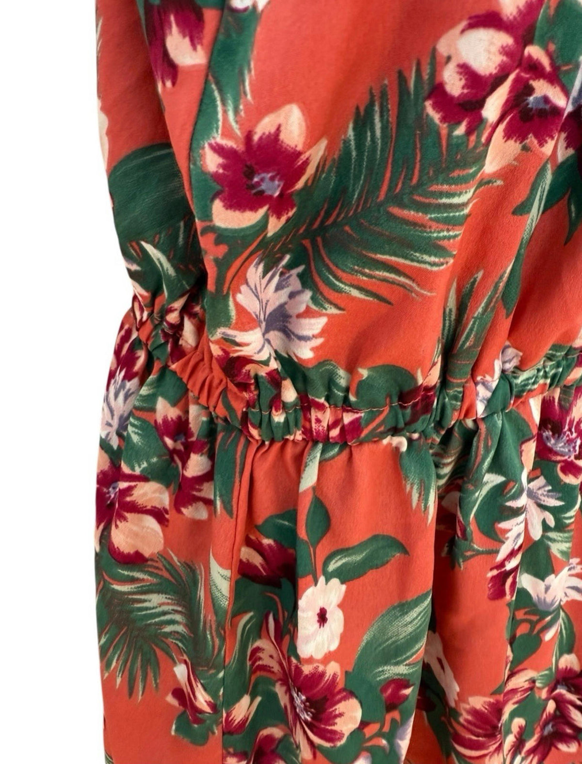 Studio Red Floral Playsuit Spaghetti Strap Women's UK Size 12 Summer