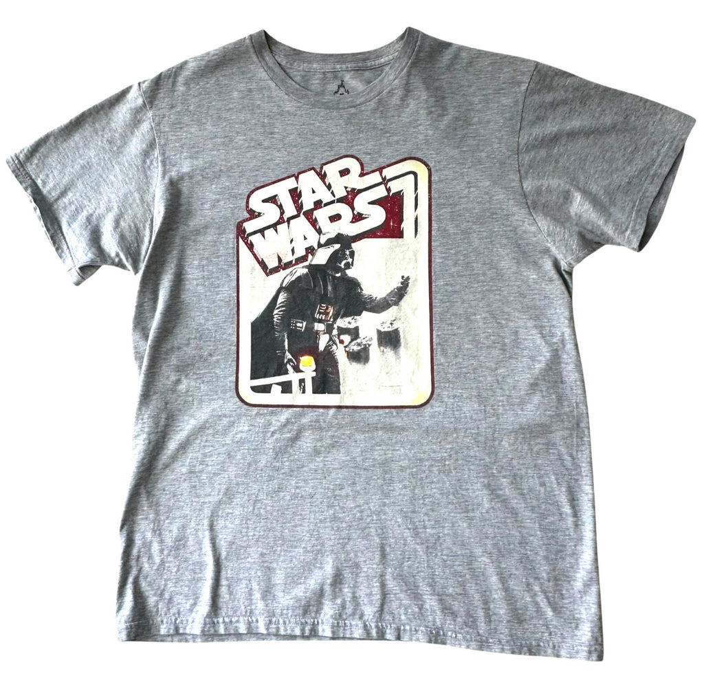 Star Wars Gray Star Wars T-Shirt Darth Vader Grey Graphic Print Men's UK Size Medium M