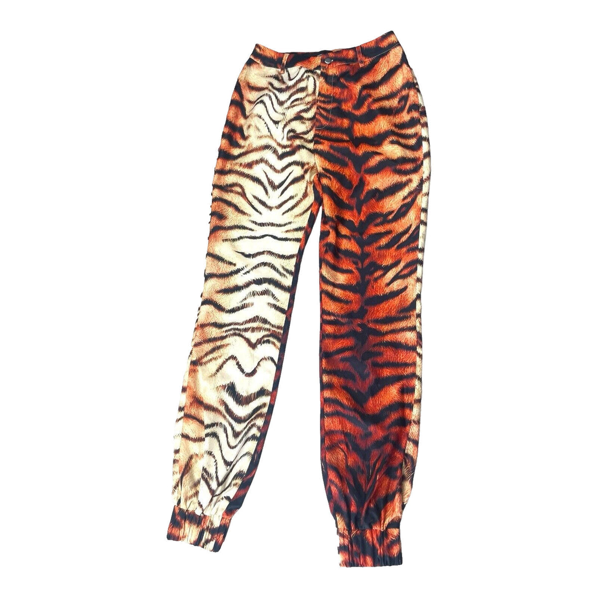 Pretty Little Thing Tiger Print Trousers Women's UK Size 10