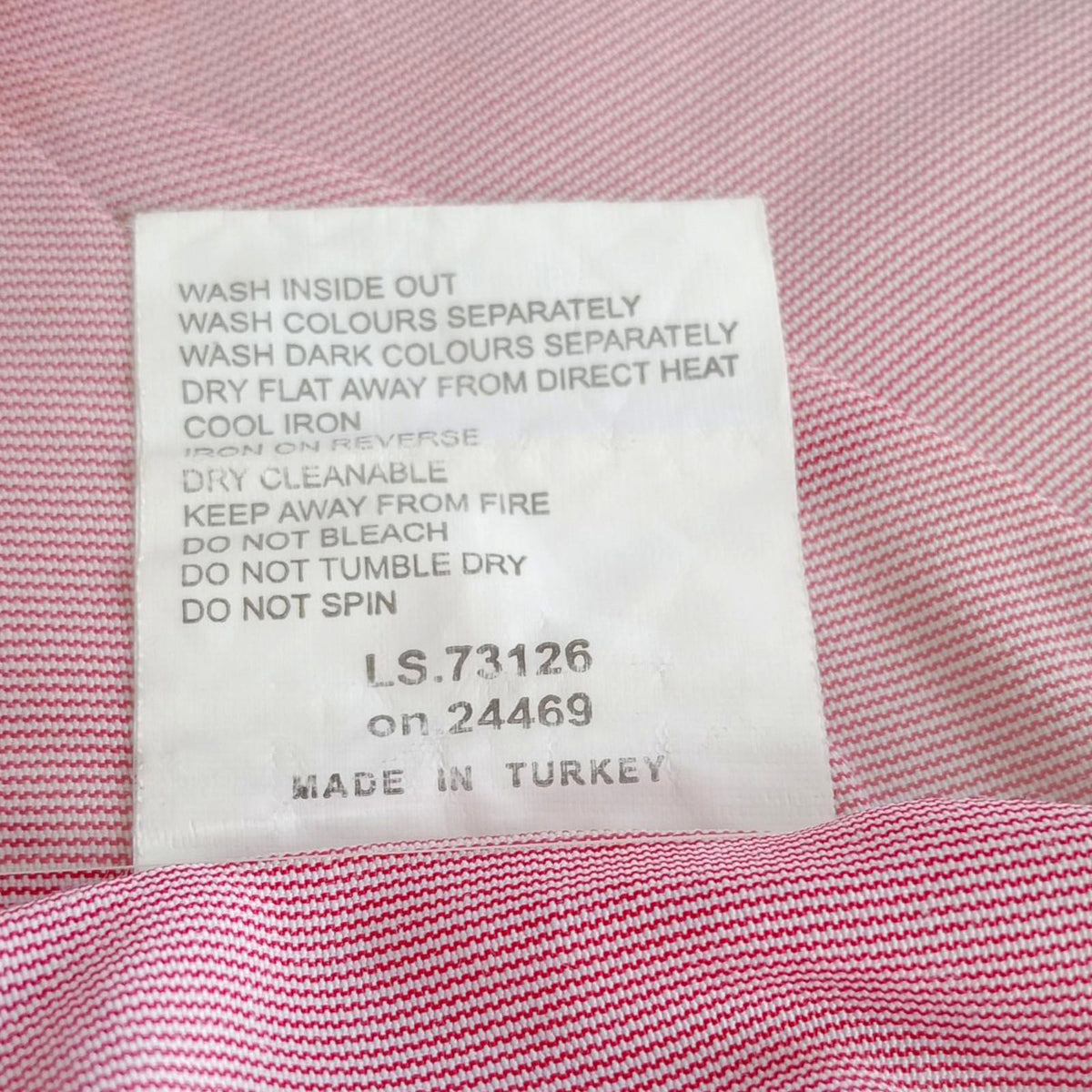 Guide London Shirt Long Sleeve Pink Striped UK Size M 38" Chest 14.5" Collar