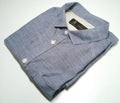 Label Lab Chambray Shirt Men's UK Size Medium Blue Short Sleeve Pocket