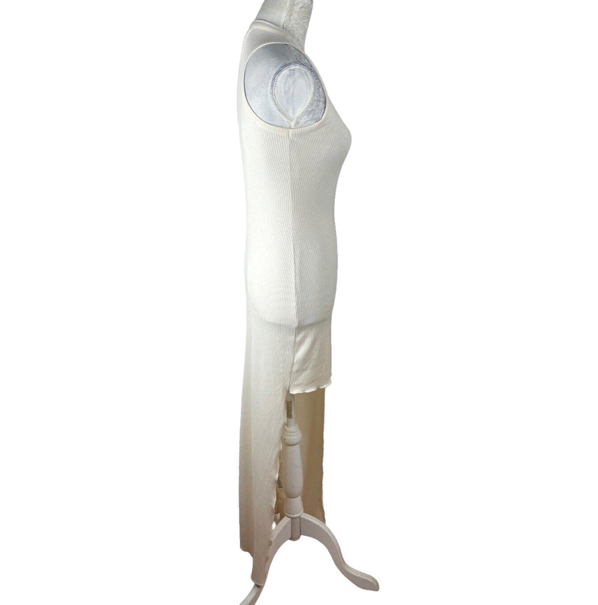 Pretty Little Thing Dress Stretch Ribbed Bodycon Women's UK Size 8