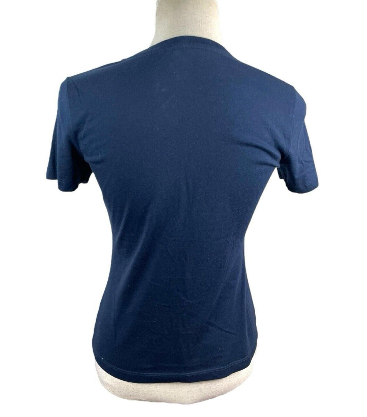 Brooks Brothers Blue Brooks Brothers T-Shirt Blue 100% Cotton Logo Women's UK Size XS